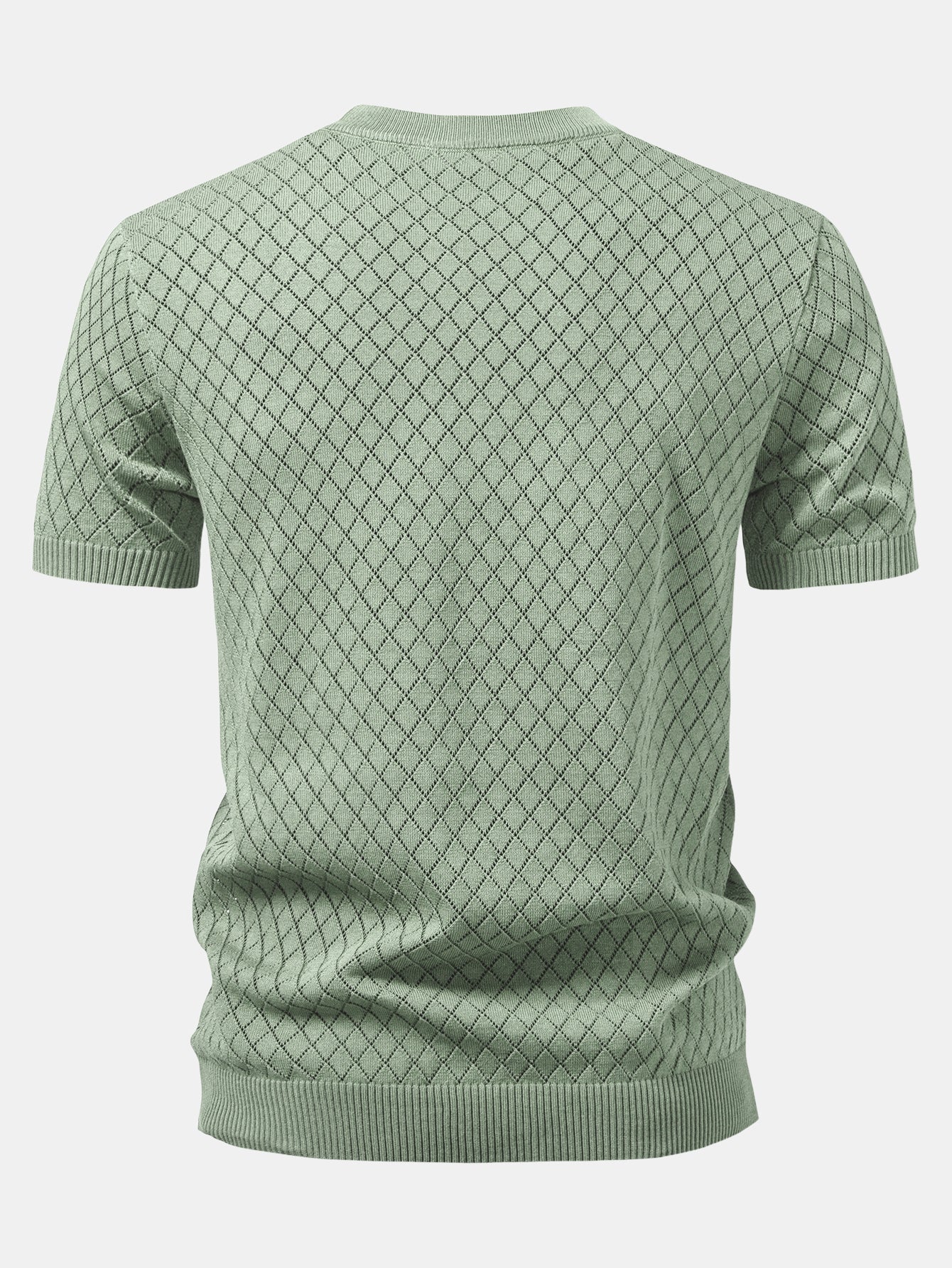 Diamond Open Knit T-Shirt