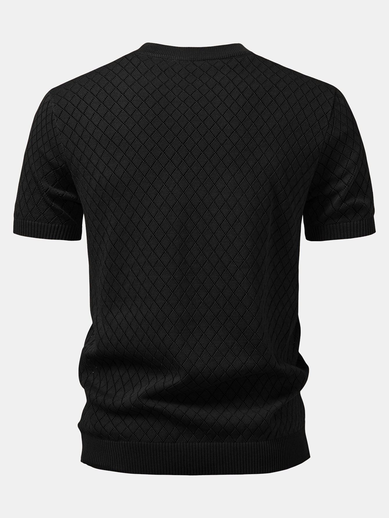 Diamond Open Knit T-Shirt