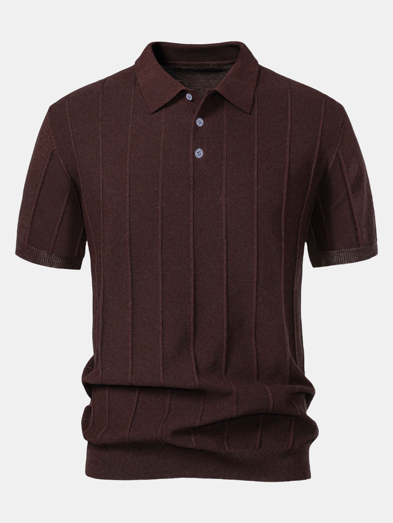Stripe Jacquard Knit Polo