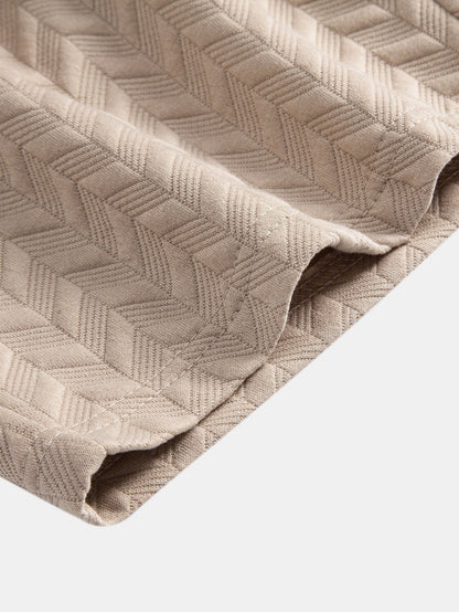 Geometric Jacquard Shorts