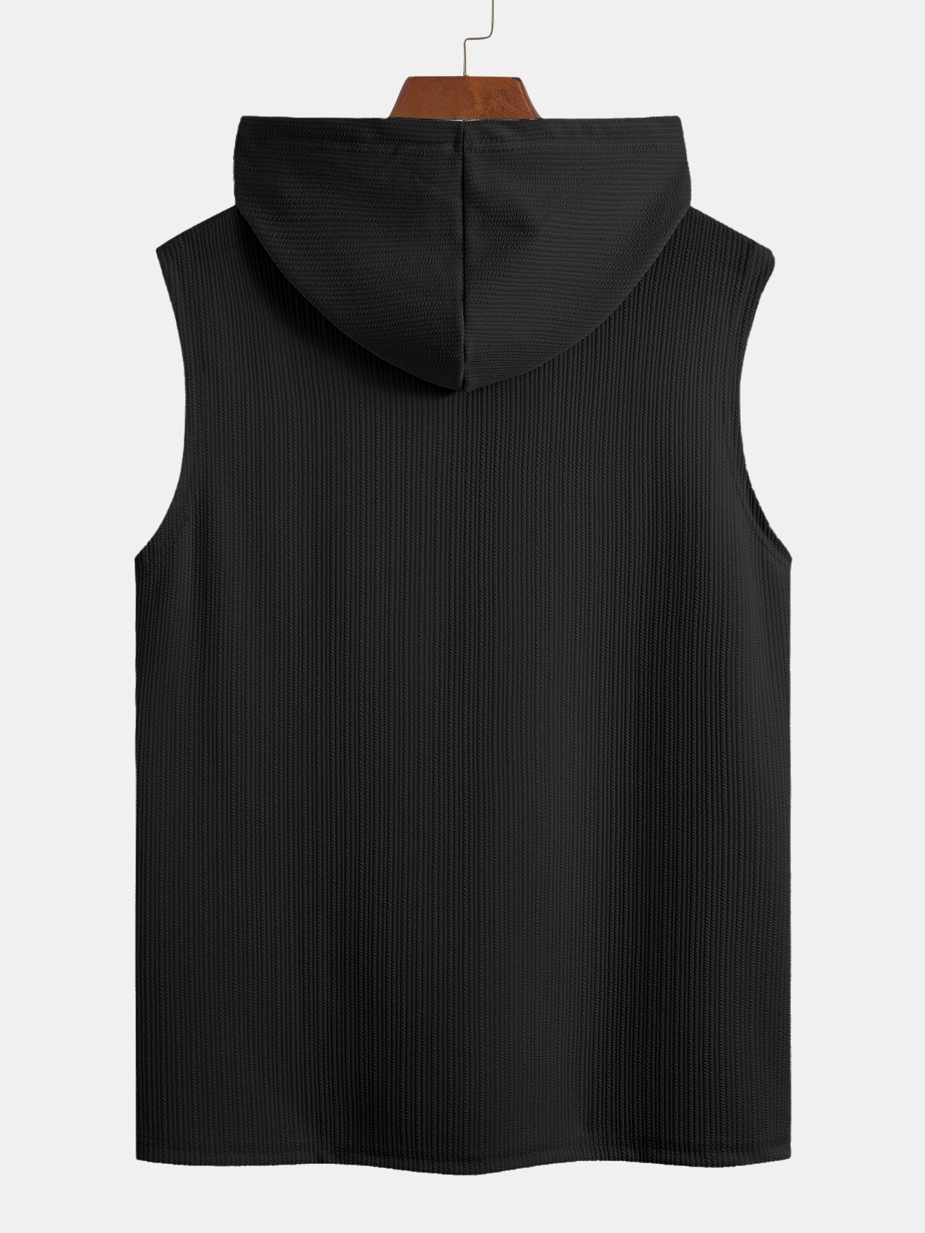 Ribbed Hooded Tank Top