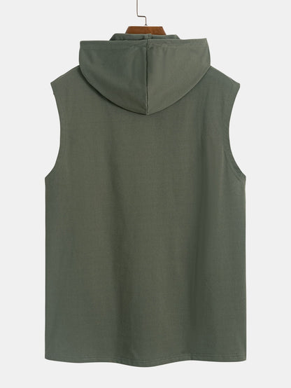 Sleeveless Hooded T-Shirt