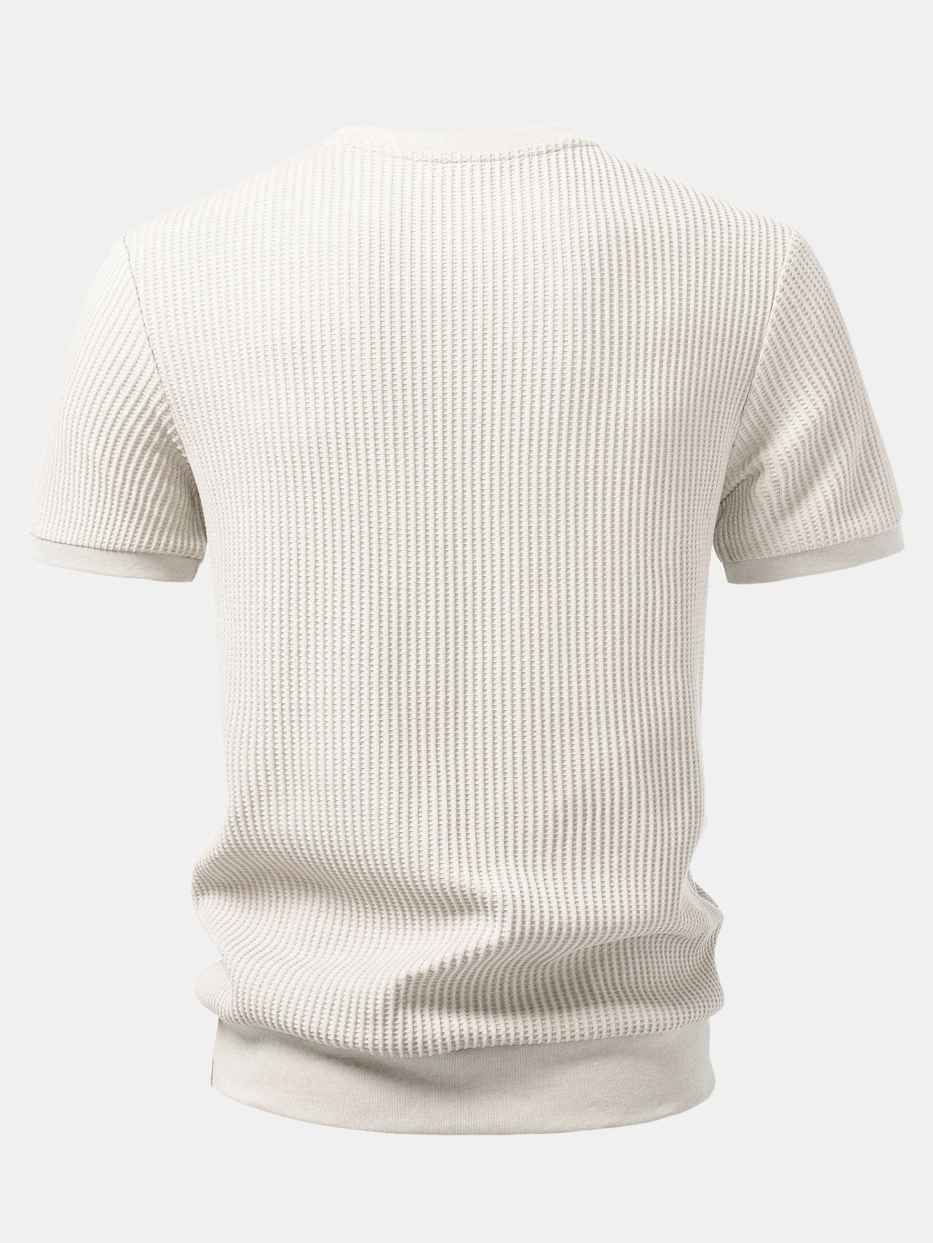 Waffle Ribbed Hem T-Shirt
