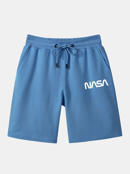 NASA Print Mid Length Shorts