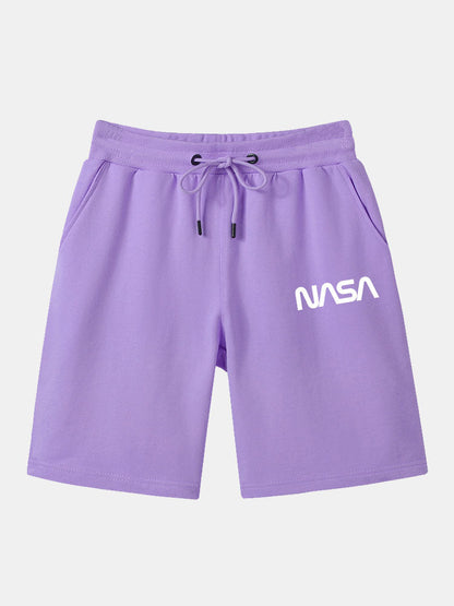 NASA Print Mid Length Shorts