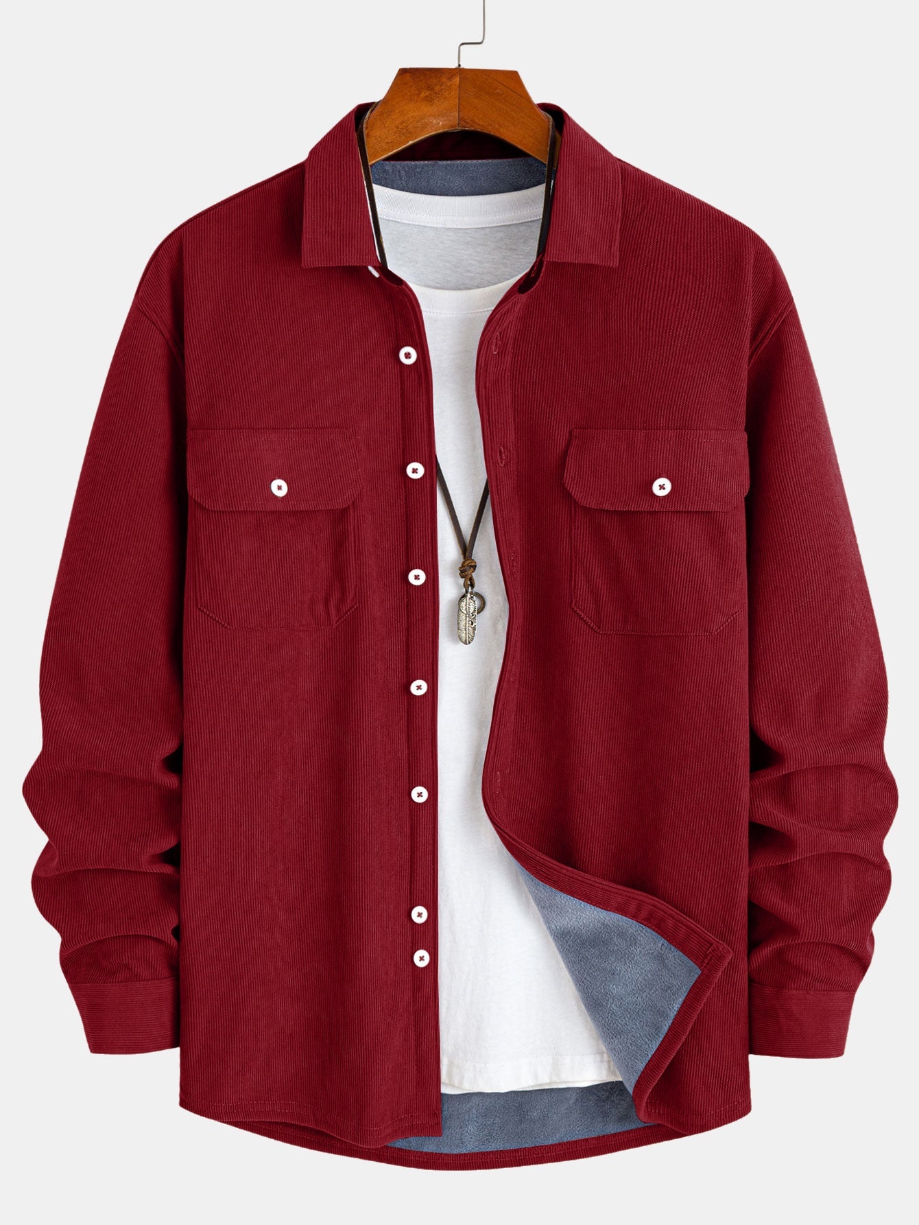 Plush Lined Corduroy Shirt