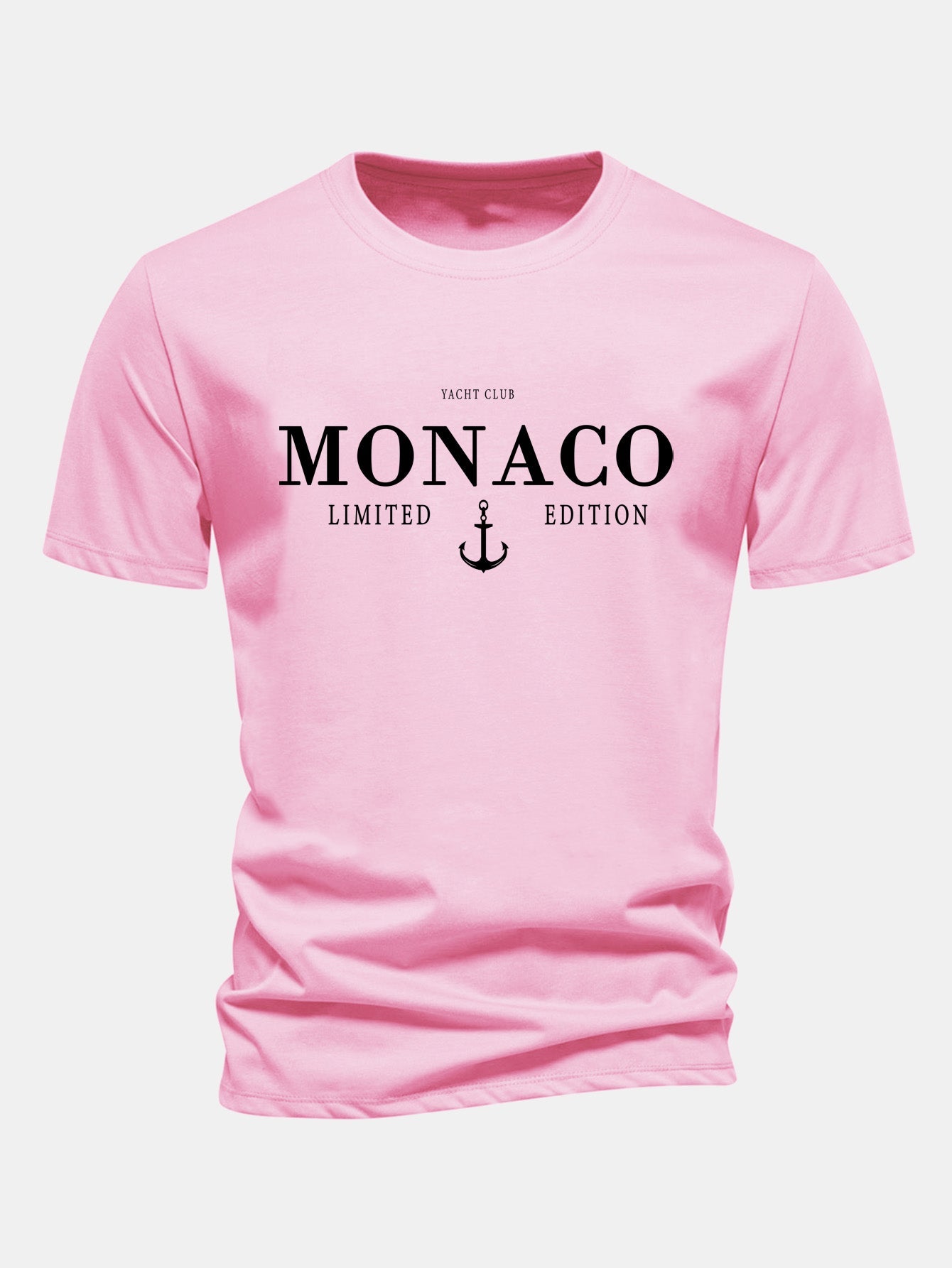 Regular Fit Monaco Slogan Cotton T-Shirt