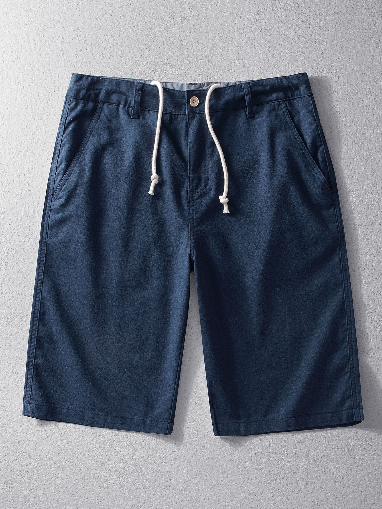 Linen Cotton Blend 11" Shorts