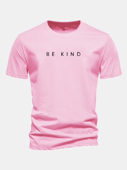 Regular Fit Be Kind Print Cotton T-Shirt