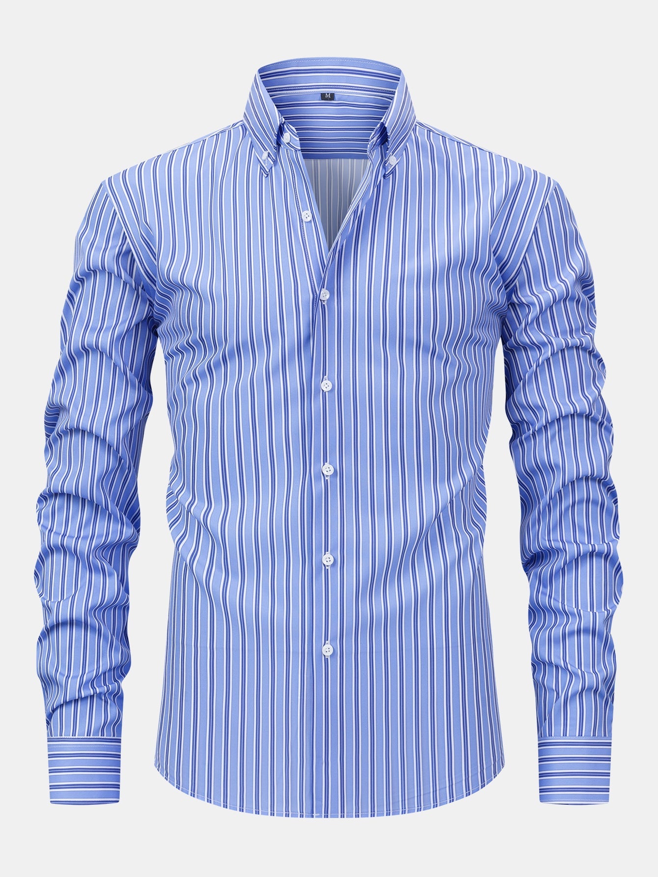 Long Sleeve Stripe Button Up Shirt