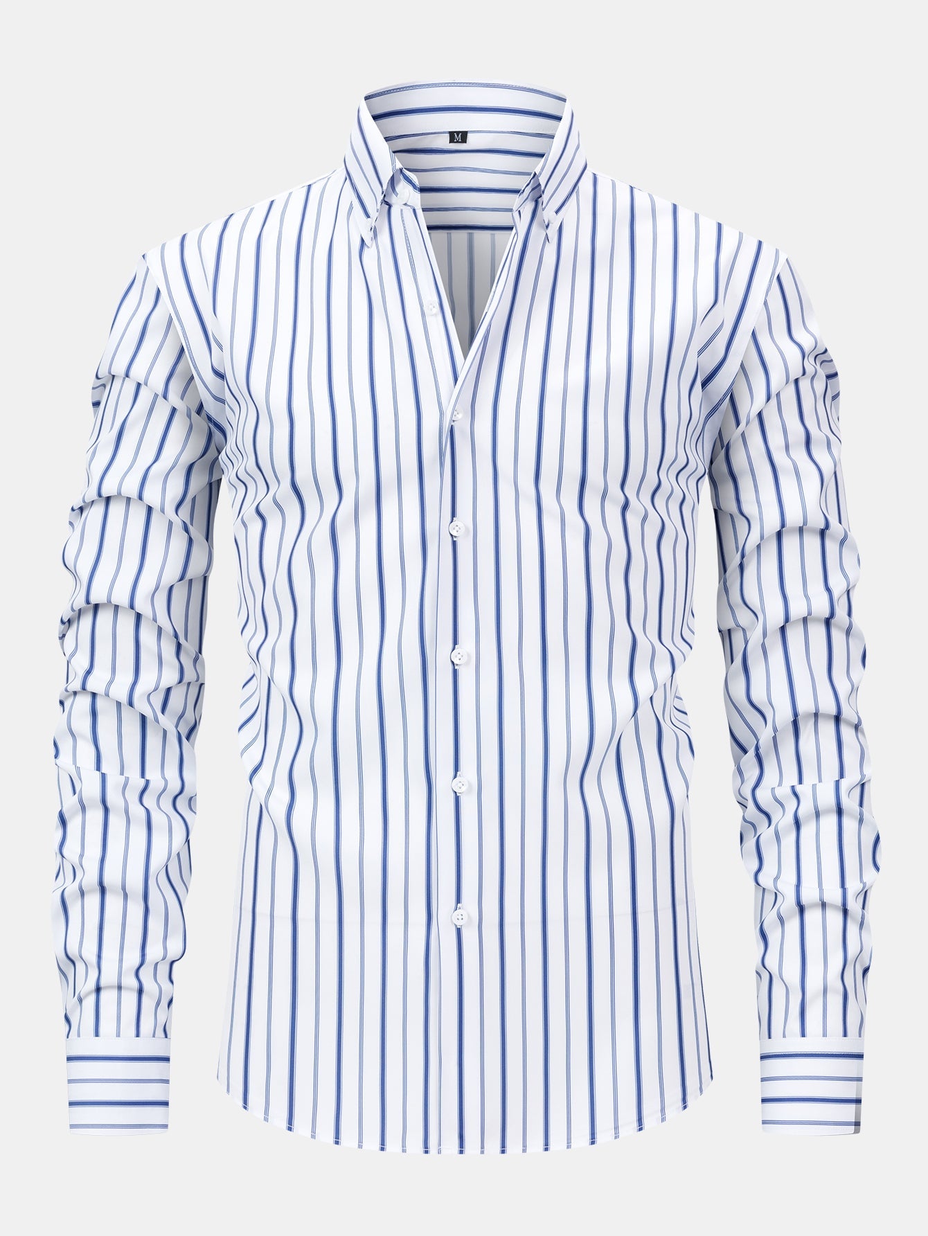 Long Sleeve Stripe Button Up Shirt