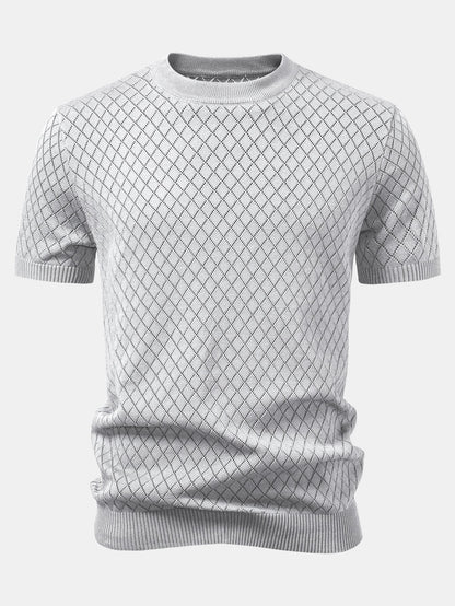 Diamond Open Knit T-Shirt