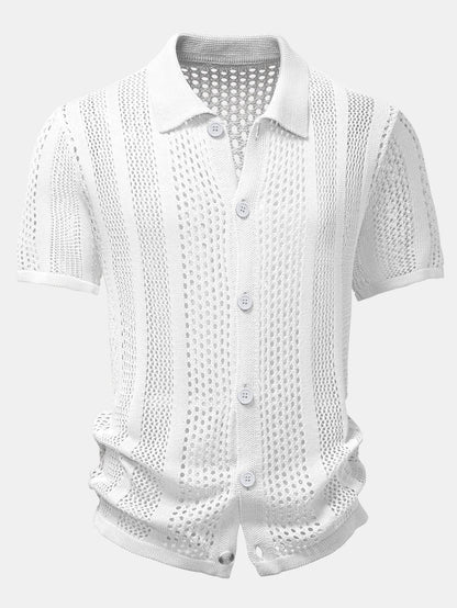 Crocheted Button Up Shirt