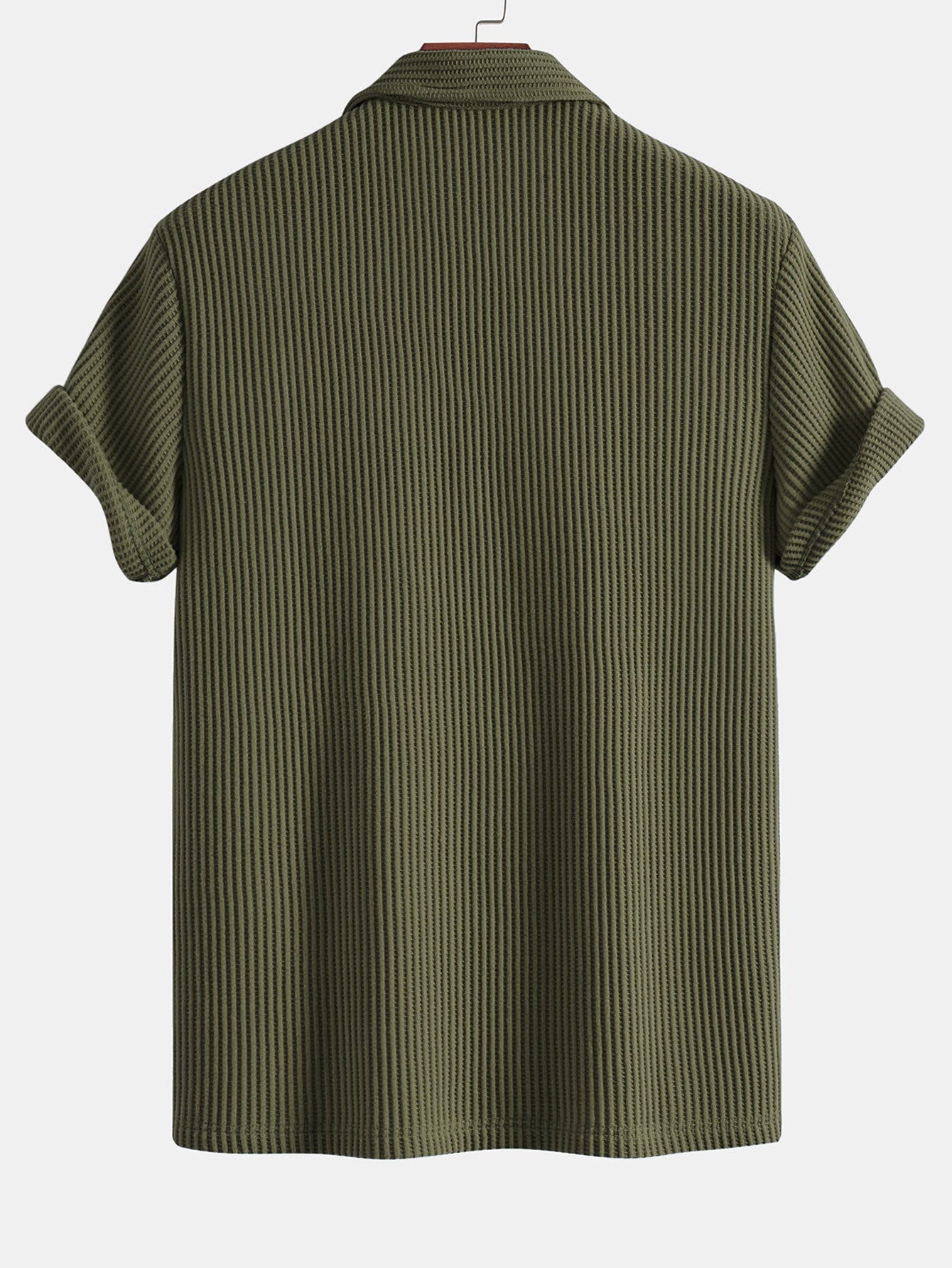 Short Sleeved Waffle Polo