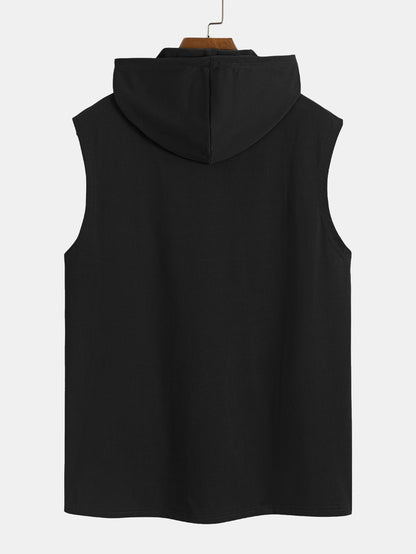 Sleeveless Hooded T-Shirt