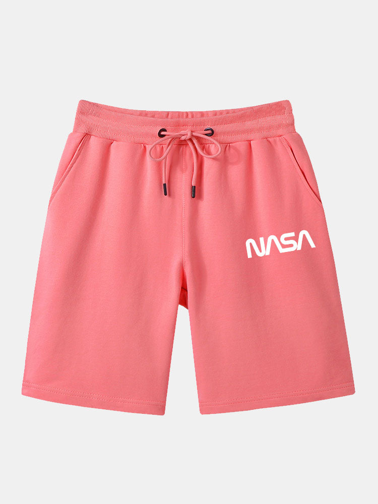 NASA Print Mid Length Shorts