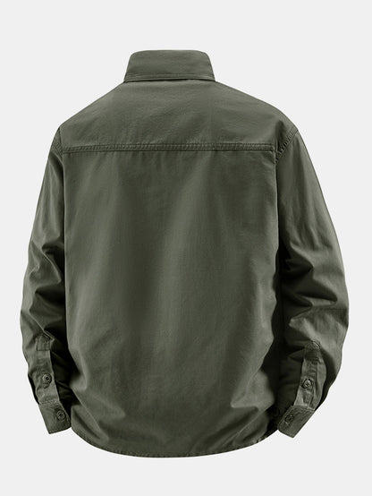 Long Sleeve Utility Shirt With Pockets