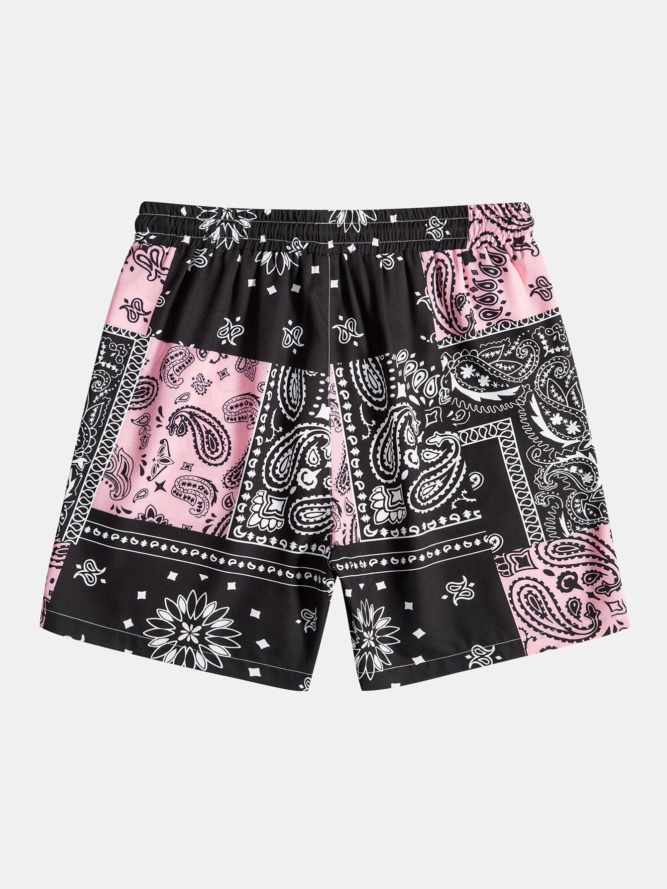 Paisley Print Drawstring Shorts #Random Pattern Design#