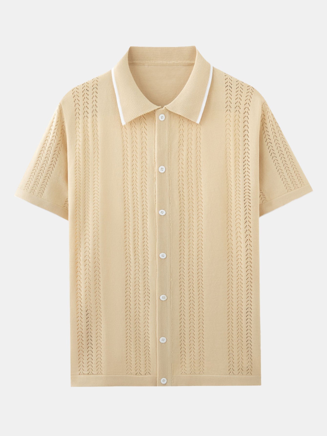 Textured Crochet Shirt