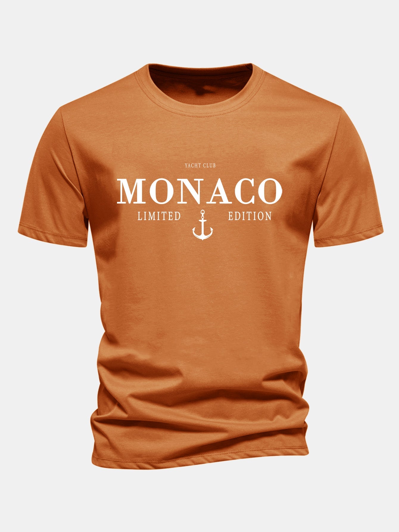 Regular Fit Monaco Slogan Cotton T-Shirt