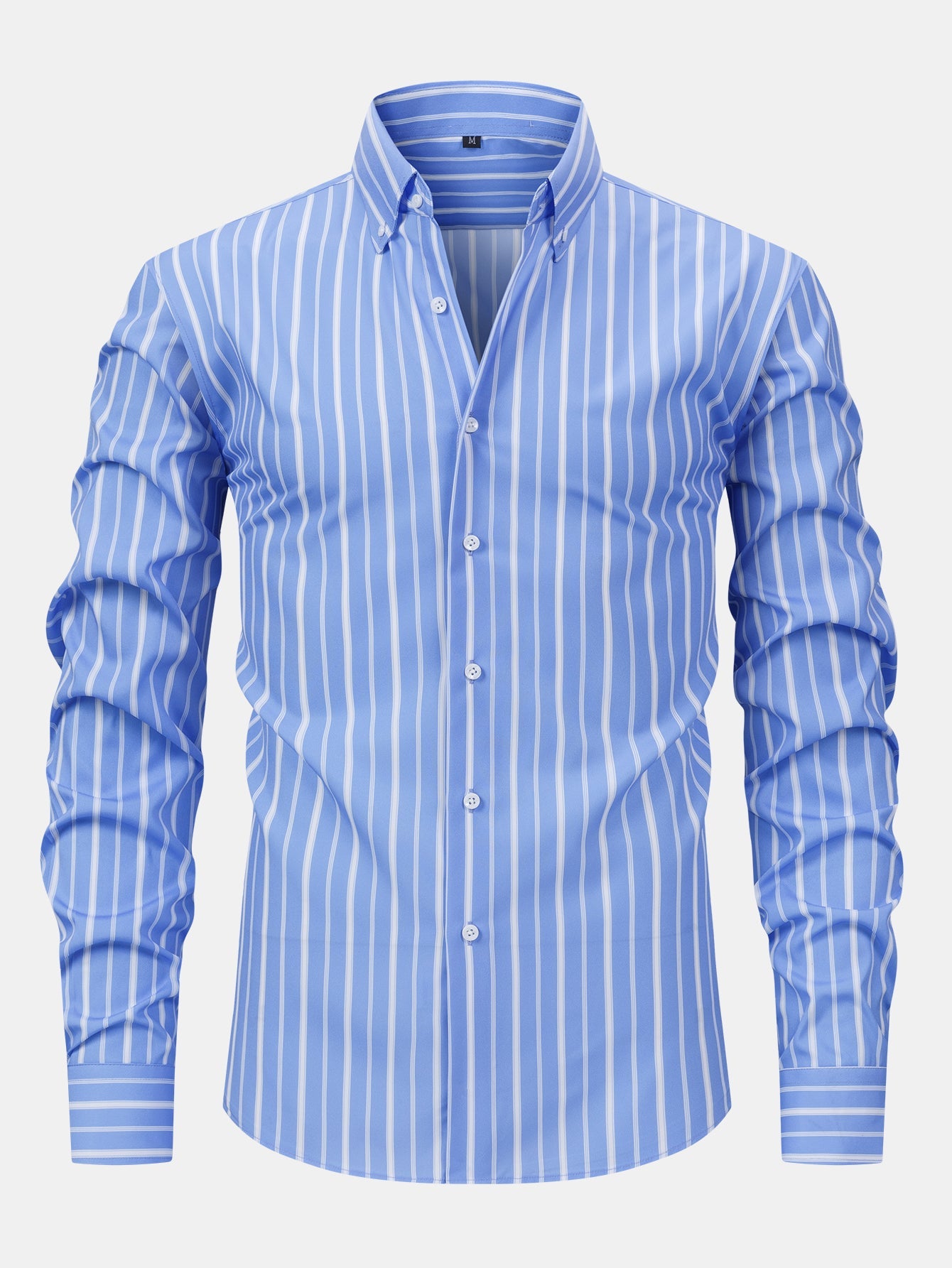Long Sleeve Stripe Button Up Shirt