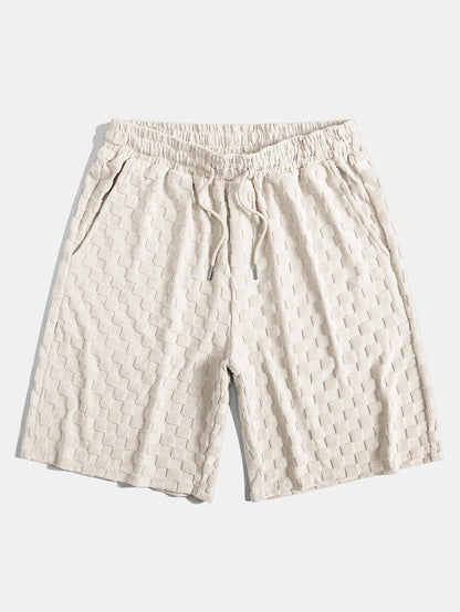 Checkerboard Towel Shorts