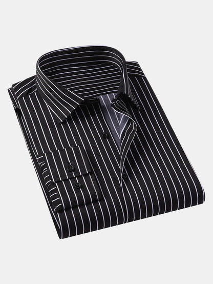 Long Sleeve Stripe Button Up Shirt