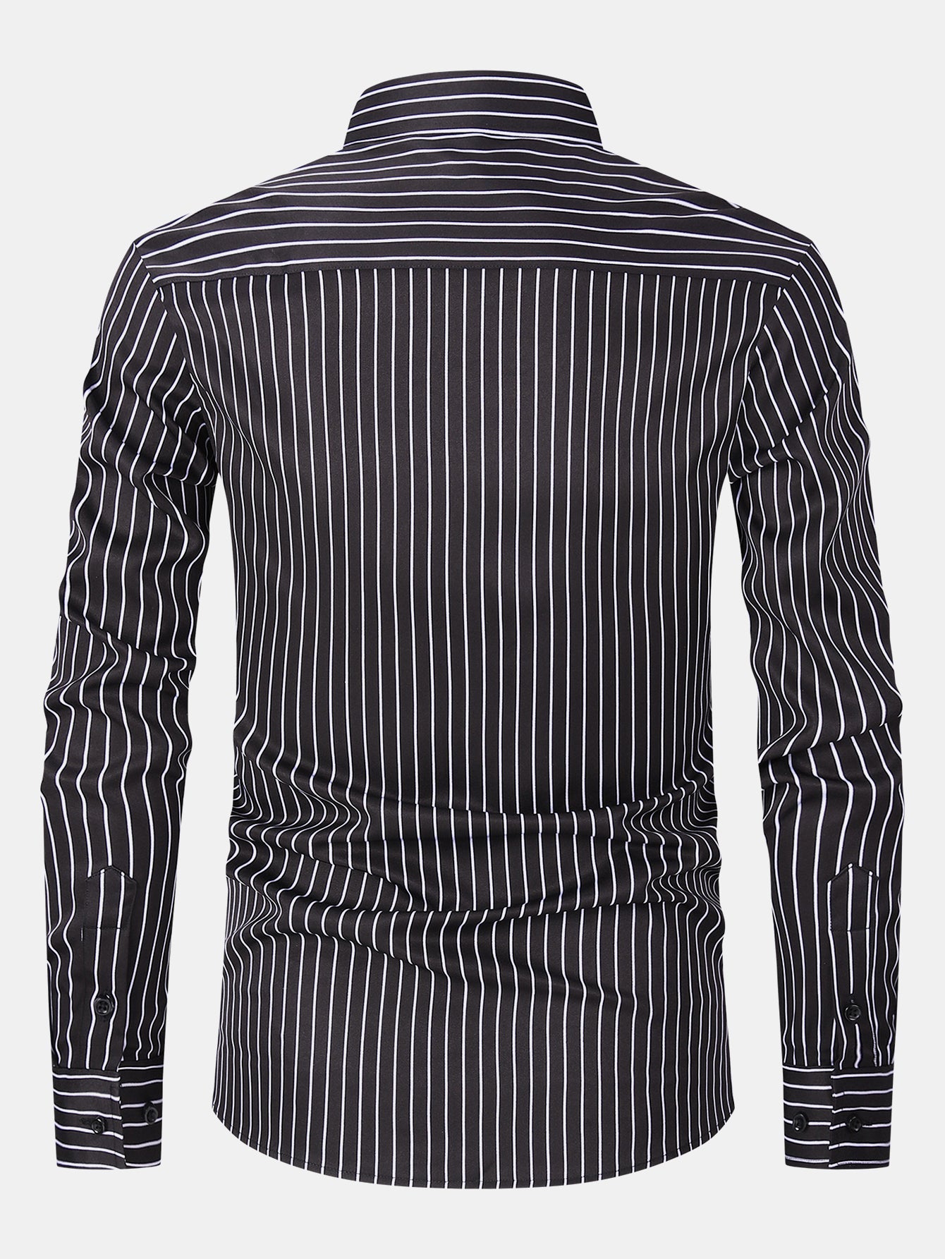 Long Sleeve Stripe Button Up Shirt