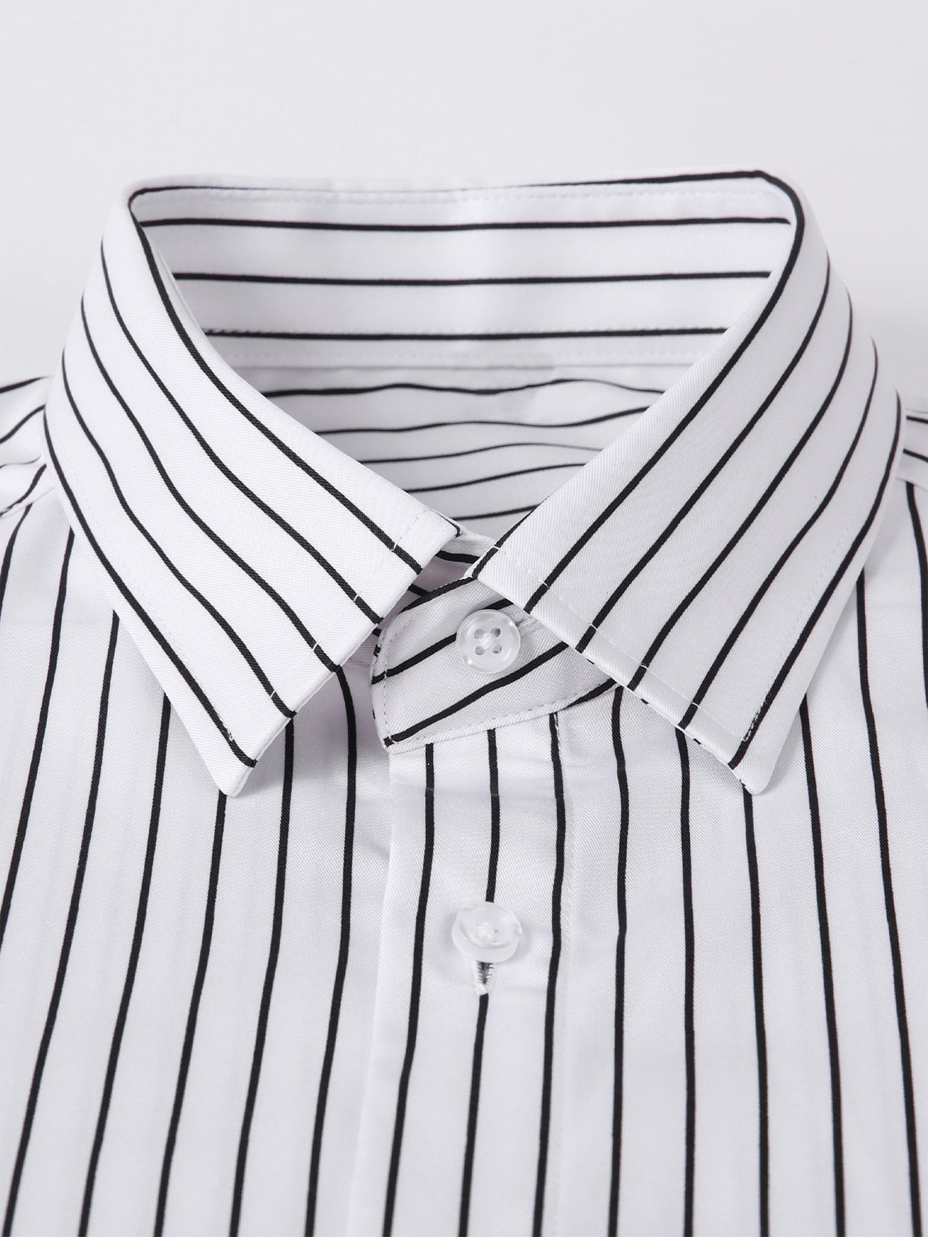 Long Sleeve Stripe Button Up Shirt