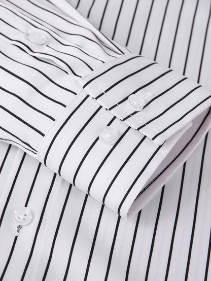 Long Sleeve Stripe Button Up Shirt