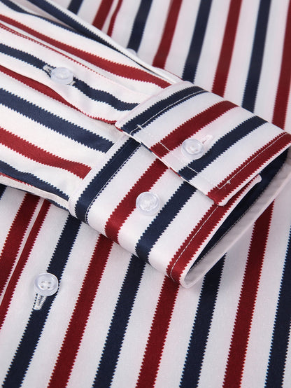 Long Sleeve Stripe Button Up Shirt