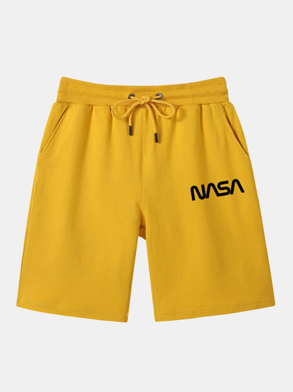 NASA Print Mid Length Shorts