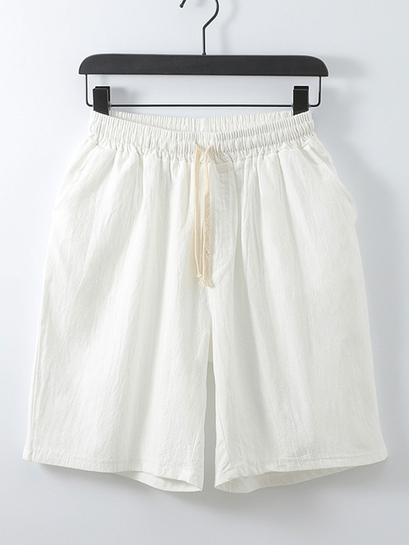 Man Cotton Drawstring Shorts
