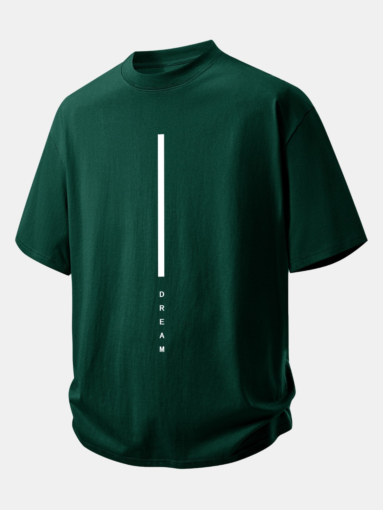 Relax Fit Dream Stripe Print Cotton T-Shirt