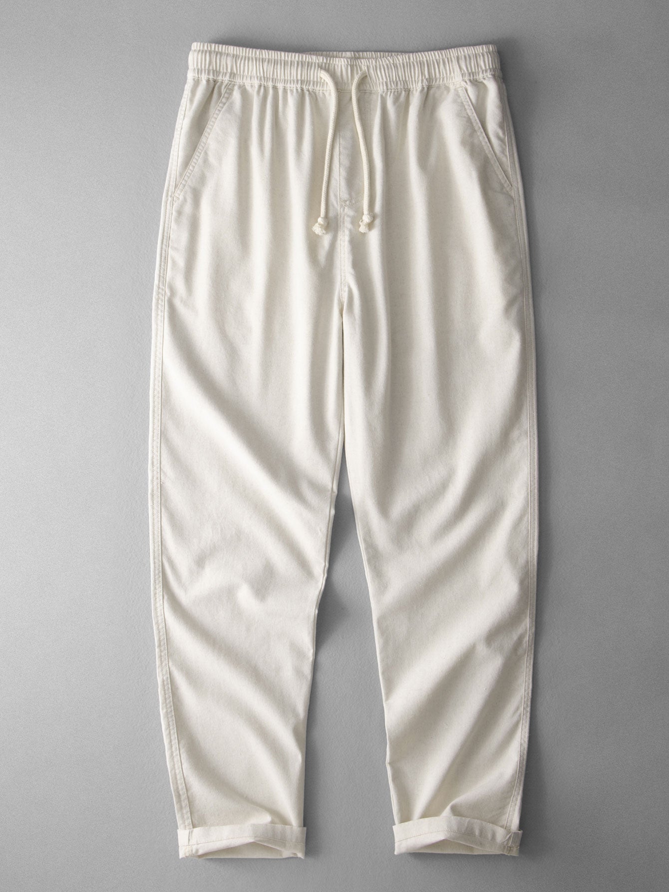 Straight Leg Linen Pants