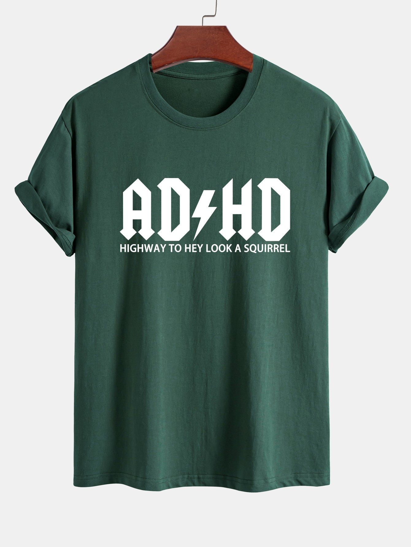 Regular Fit ADHD Print Cotton T-Shirt