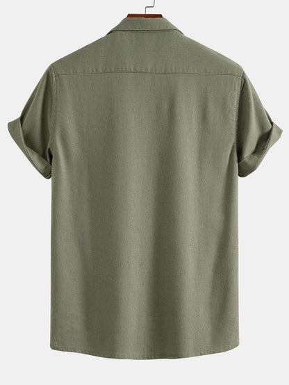 Linen Cuban Shirt With Pockets