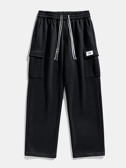 Relax Fit Straight Leg Jersey Cargo Pants