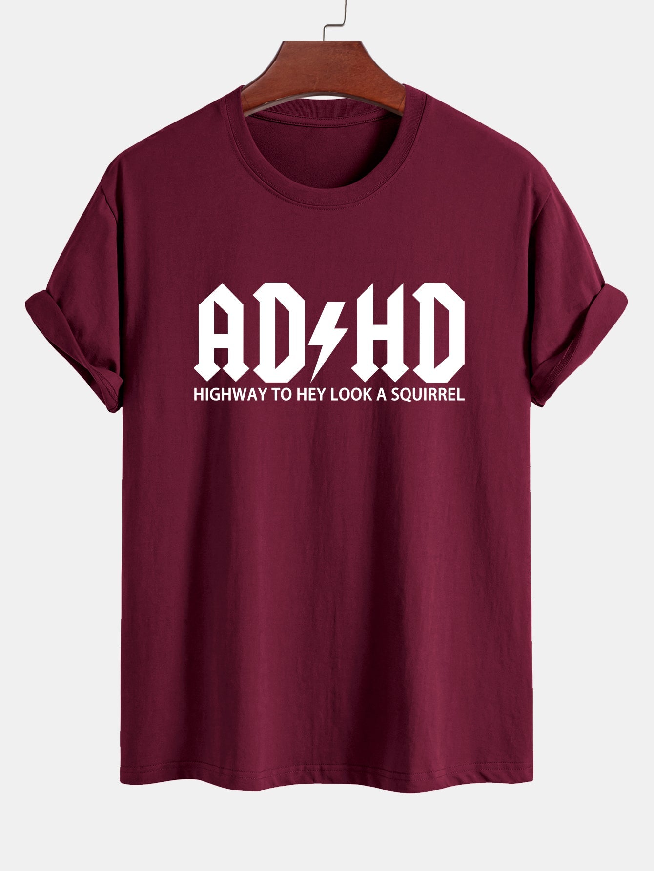 Regular Fit ADHD Print Cotton T-Shirt