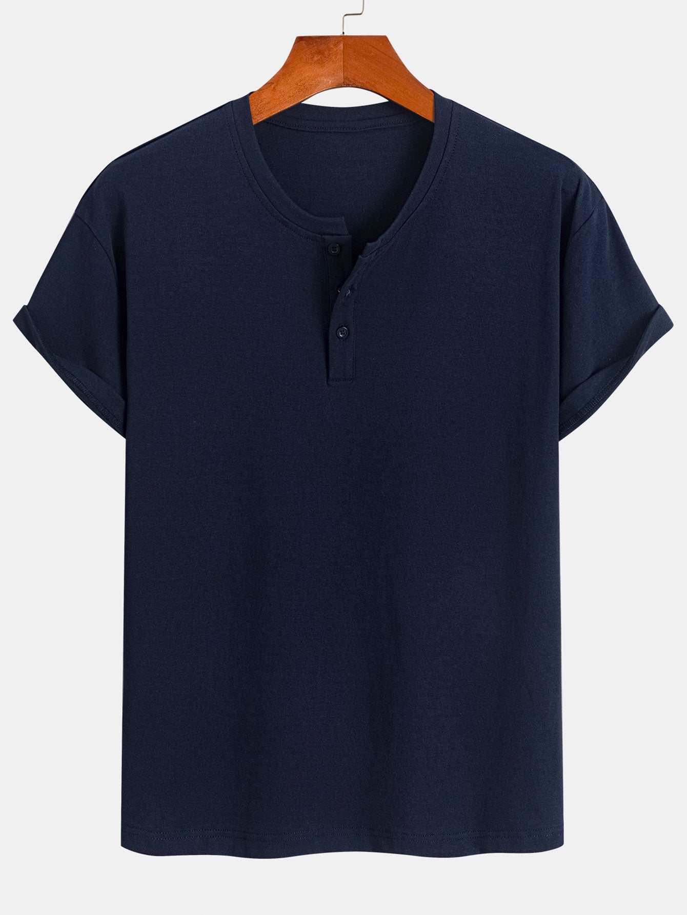 Cotton Henley T-Shirt