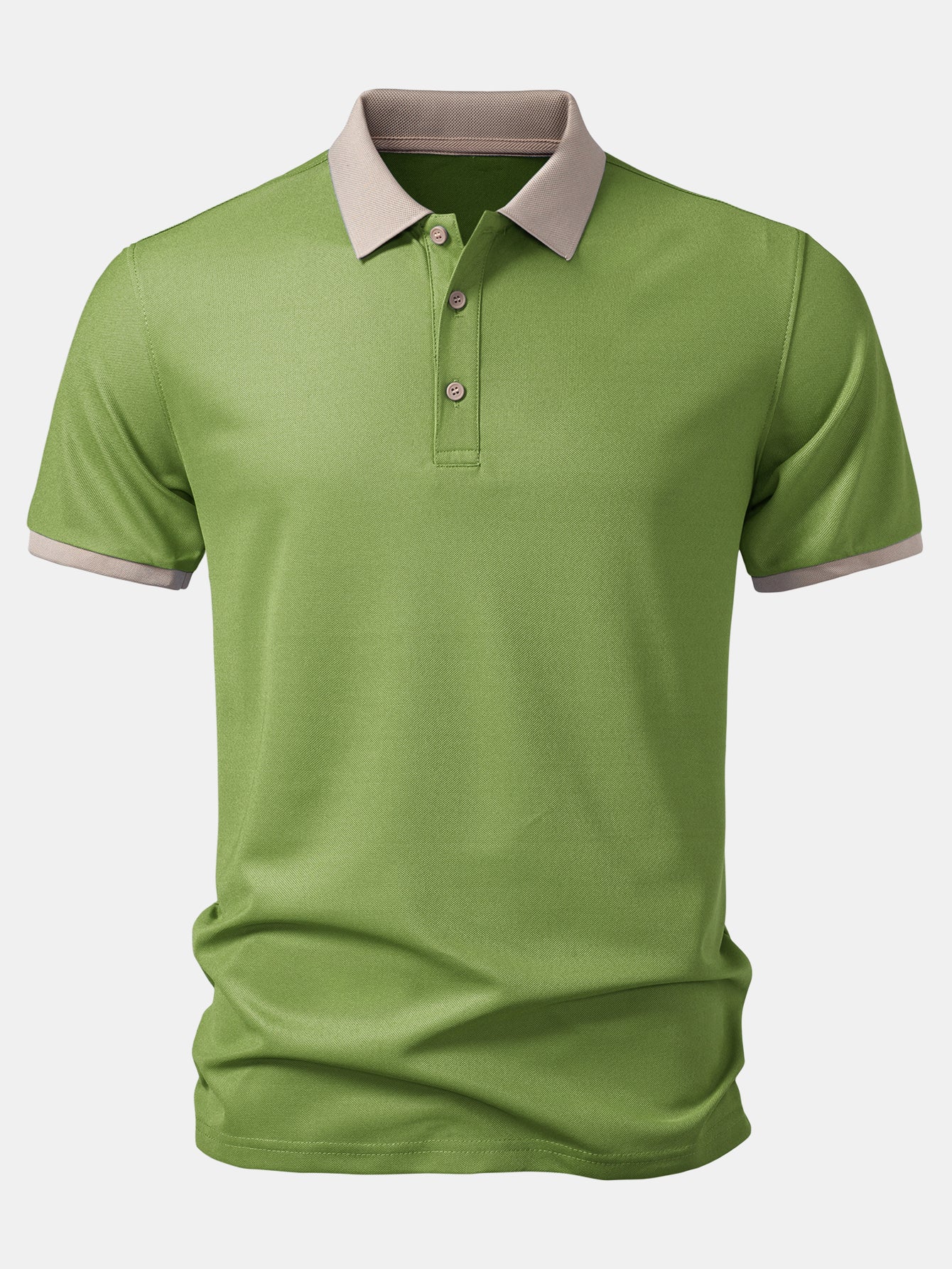 Contrast Collar Polo