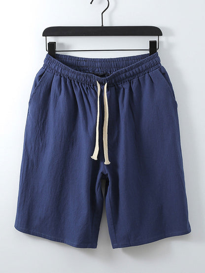 Man Cotton Drawstring Shorts
