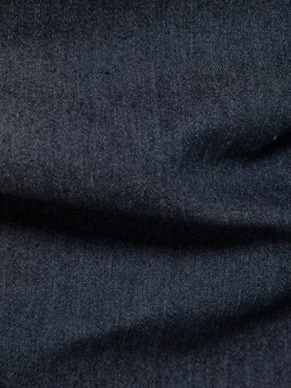 Washed Denim Western Shirt With Pockets
