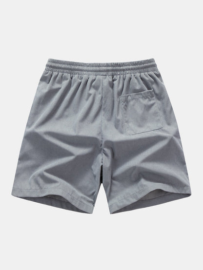 Corduroy Drawstring Shorts