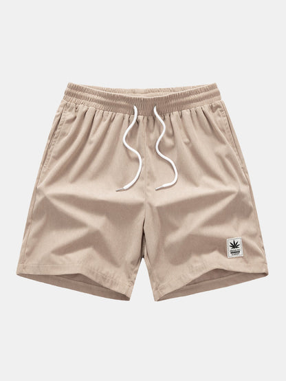 Corduroy Drawstring Shorts