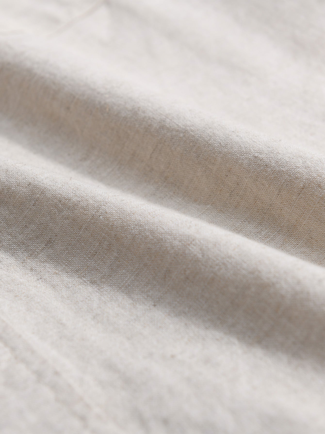 Long Sleeve Linen Cotton Stand Collar Shirt With Pocket