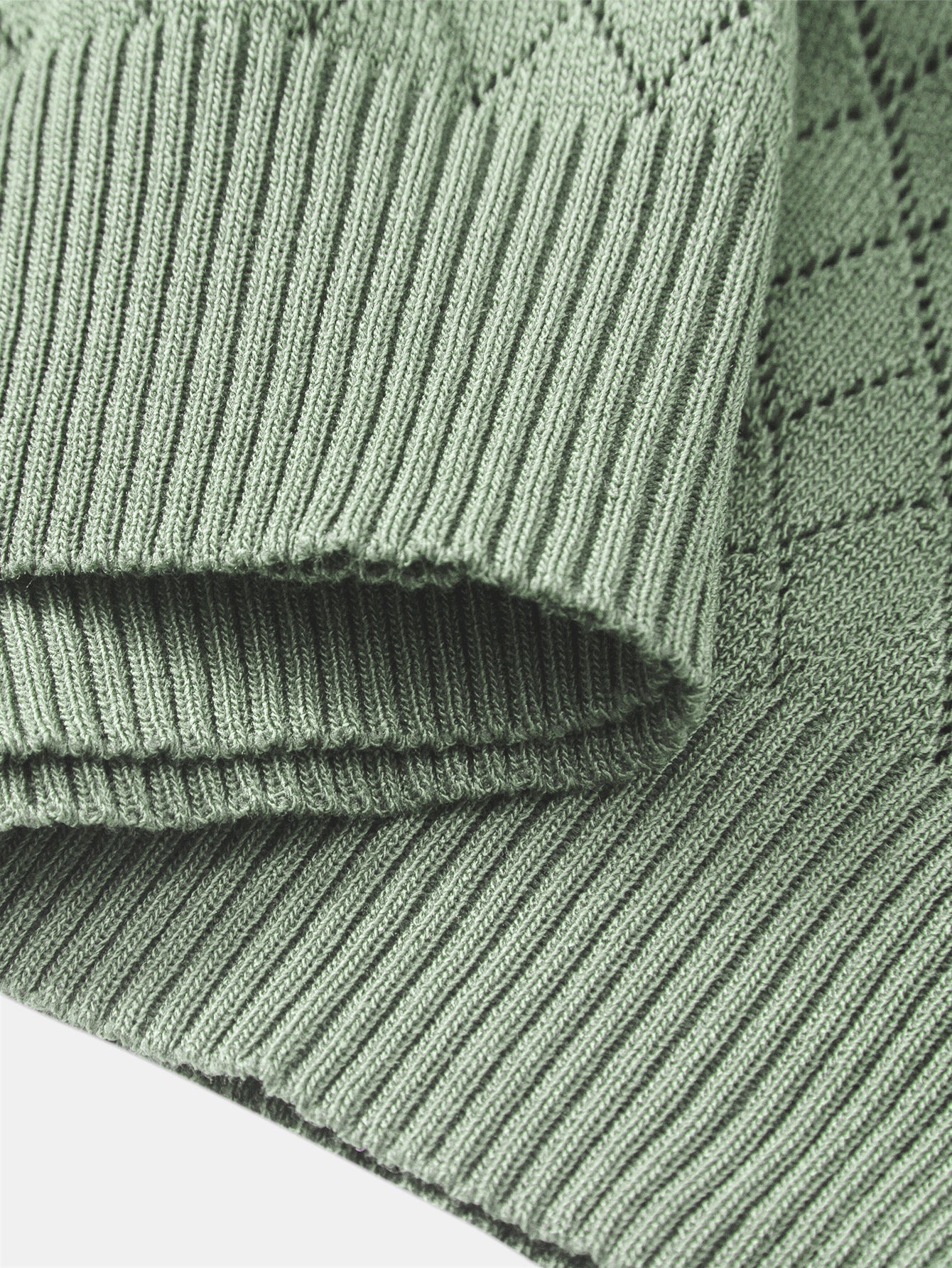 Diamond Open Knit T-Shirt