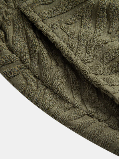 Animal Texture Terry Shorts