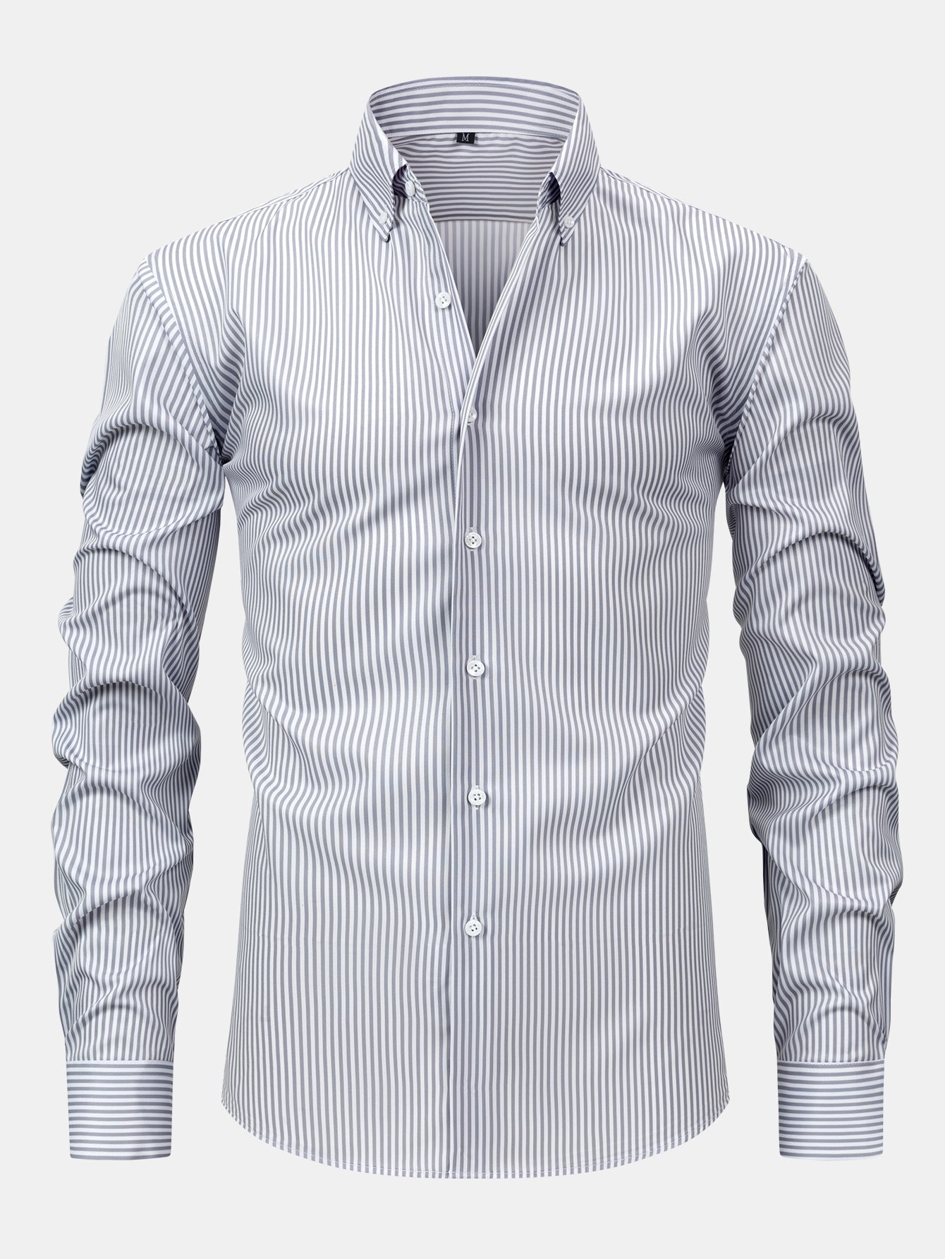 Long Sleeve Stripe Button Up Shirt