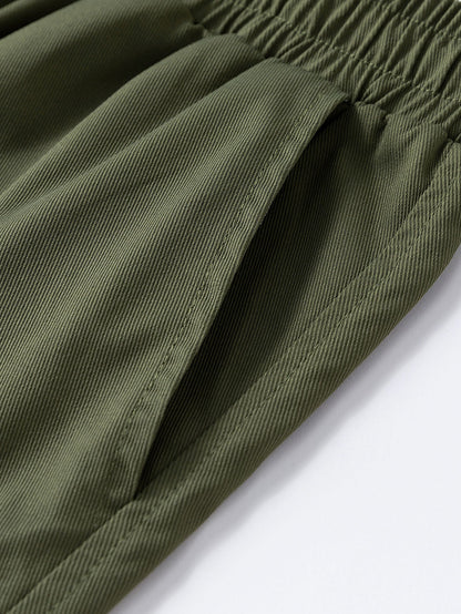 Drawstring Chino Cargo Shorts